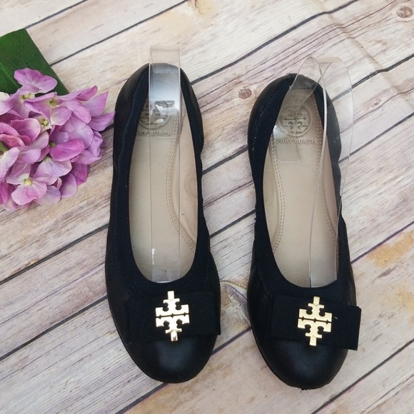Tory Burch Shoes - TORY BURCH BALLET FLATS BLACK